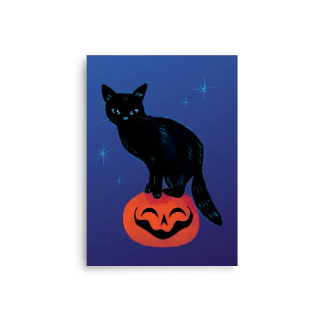 Binx Cat Art Print - 5X7 / Halloween Art