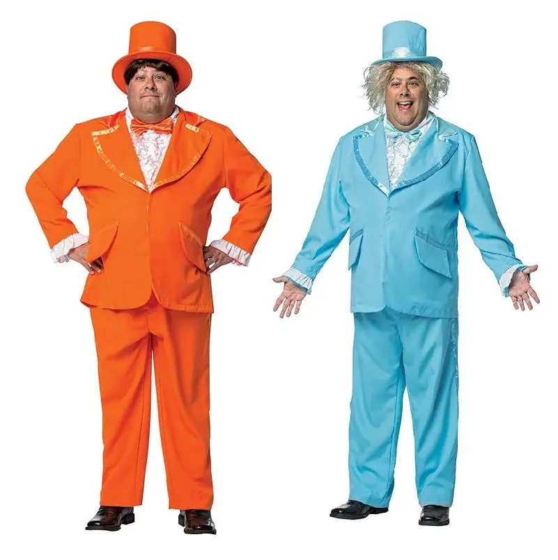 Tuxedo Dumb & Dumber - Blue or Orange - Costume - Men's Plus Size