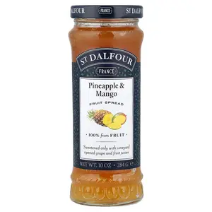 St. Dalfour Pineapple & Mango Fruit Spread, 10 oz (284 g)