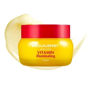2PCS EQQUALBERRY Vitamin Illuminating Cream – Vitamin C & 5% Niacinamide + 3% TXA | Dark Spot Cream | Ceramide Barrier Strength | Glowing, Lightweight Hydration (1.69 fl. oz. / 50 ml)