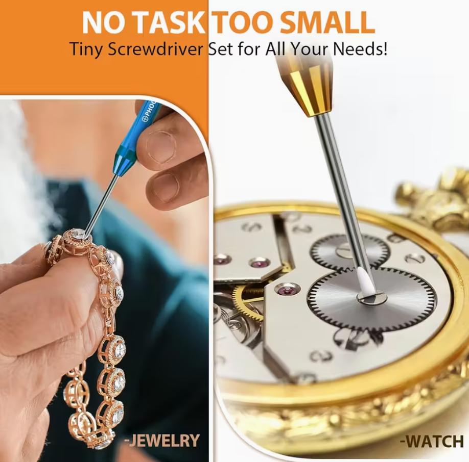 6PC Magnetic Small Screwdriver Set – Precision Mini Flathead & Phillips Screwdrivers for Eyeglasses, Watches, Electronics & Computer Repair | Cool CRV Gadget Tool Gift for Men | Christmas 2024 Ornament & DIY Gifts 6PC Magnetic Small Screwdriver Set – Precision Mini Flathead & Phillips Screwdrivers for Eyeglasses, Watches, Electronics & Computer Repair | Cool CRV Gadget Tool Gift for Men | Christmas 2024 Ornament & DIY Gifts