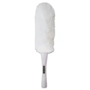 Boardwalk  23 in. Microfeather Duster with Microfiber Feathers Washable - White