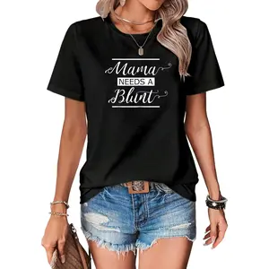 Mama Needs a Blunt Cannamom Stoner Mom Cannabis Mother T-Shirt