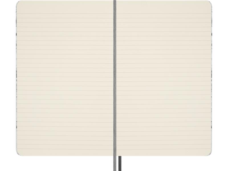 Moleskine Limited Edition NASA-inspired 'Moon surface' Notebook, Hard Cover, Large (5" x 8.25"), Ruled/Lined, Light Grey, 176 pages