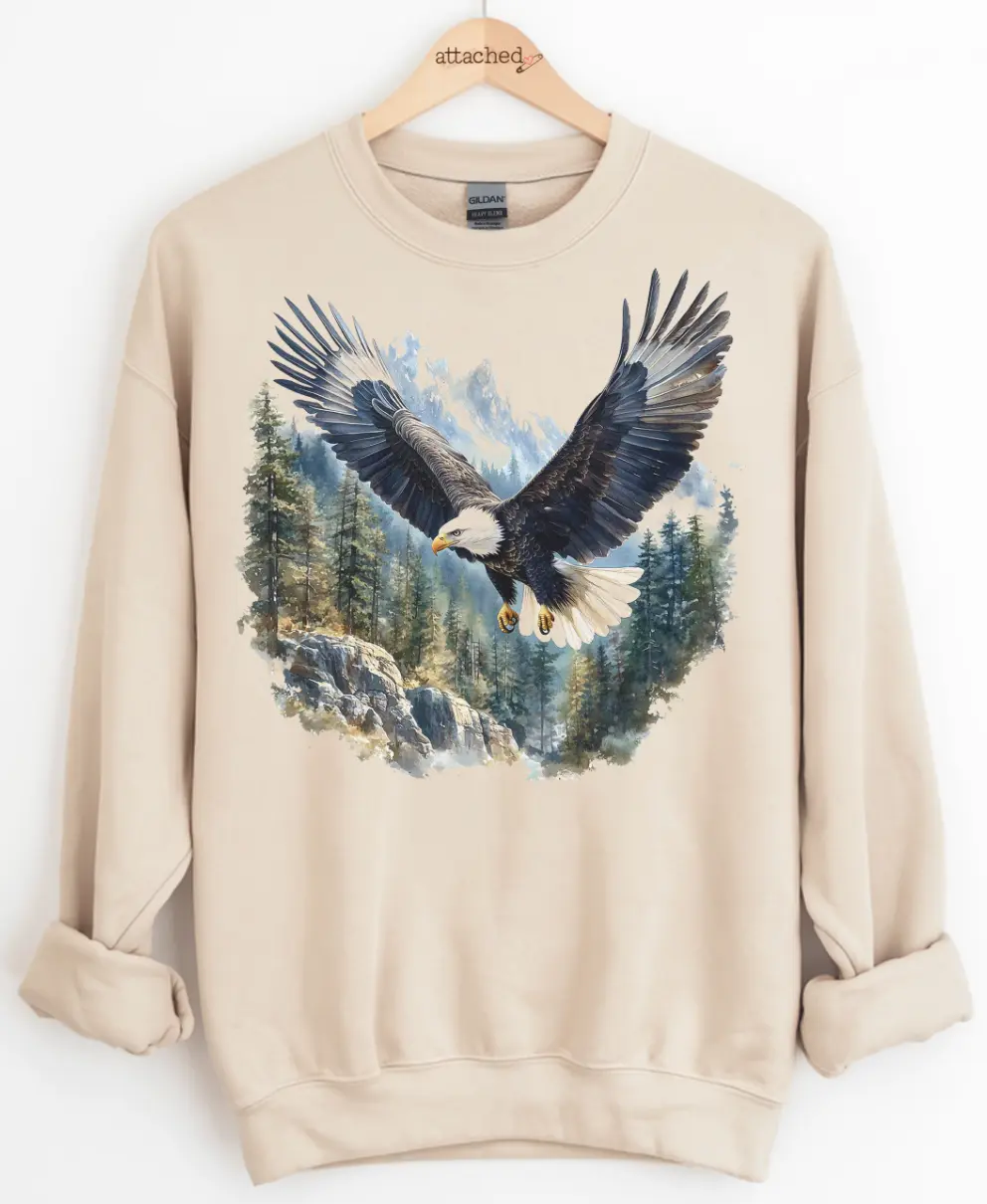 Eagle Scene Graphic Top Eagle Scene Graphic Top