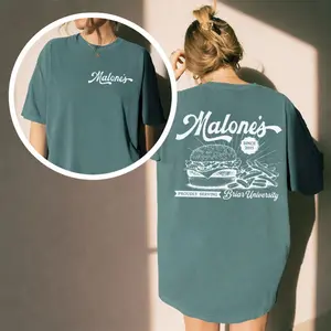 Comfort Colors Malone's Vintage Diner Shirt, Retro Burger Restaurant Tee, Briar University T Shirt, Hockey Romance Tee, Romance Book Fan Lover Top , Unisex Short Sleeve Tee, Classic Streetwear