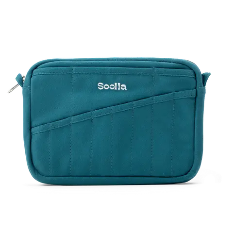Soolla® Studio Pouch, Aquamarine – 20-Pocket A5 Stationery & Art Tool Organizer with YKK Zipper