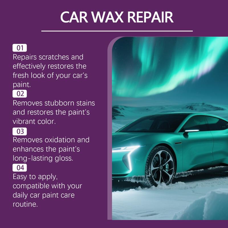 Car Wax Repair Kit 100g 3.53 oz Professional Detailing Wax For Automotive Paint Shine Protection Surface Care And Exterior Maintenance