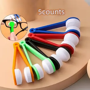 5-Piece Eyeglass Cleaning Kit, Camera Cleaner, Portable Travel Set with Microfiber Cloth & Dual-Ended Brush, Keep Glasses Spotless Anywhere