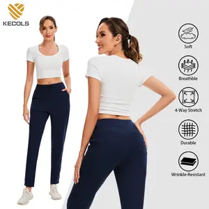 Women's Joggers Pants with 5-Pocket High Rise Lightweight Athletic Leggings Casual Tapered Versatile Pants for Running Workout Working All Seasons