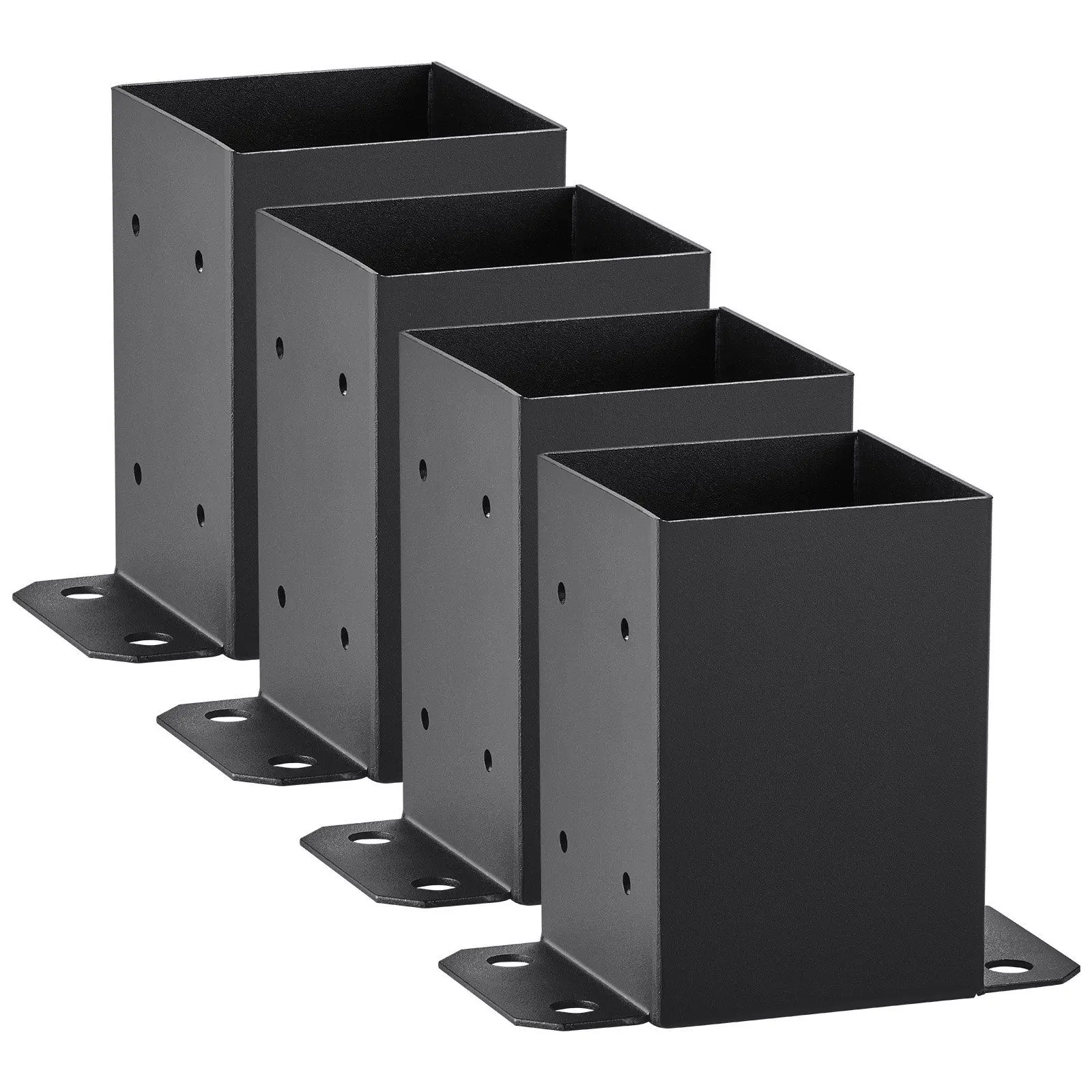 vevor 4 Pack 4x4 Post Base Brackets Heavy Duty Wood Post Fence Post Anchor