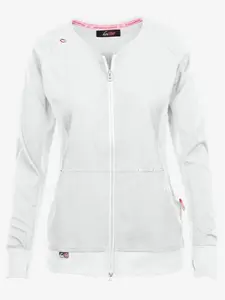 koi Lite Clarity Women's 3-Pocket Zip Front Scrub Jacket
