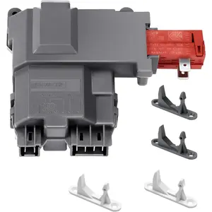 131763202 131763256 1317632 Washer Door Latch Lock Lid Switch with 131763310 131763302 Washer Door Striker Part Fit for Frigi-daire Ken-more Elec-trolux GE Front Load Washer 131763255 131269400