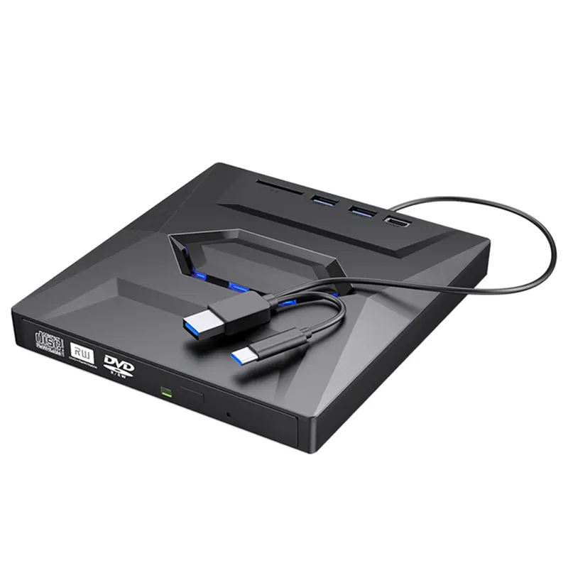 External DVD CD Writer Burner CD and DVD Player Type C/USB3.0 External DVD CD Drive for PC Laptop Windows 11/10/8/7