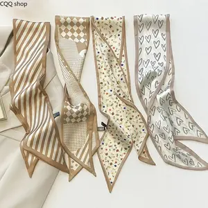 Silk Headband Set for Women, dual-sided decorative hair scarves. Chic elegant accessories, suitable for daily wear, parties and wedding occasions