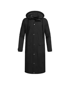 COOFANDY Men's Rain Jacket with Hood Waterproof Lightweight Active Long Raincoat COOFANDY Men's Rain Jacket with Hood Waterproof Lightweight Active Long Raincoat