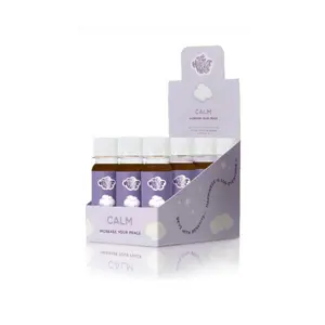 CALM - Vanilla Chai & Lavender Infused Wellness Vitamins Supplement Health Shots for Relaxation & Stress Relief