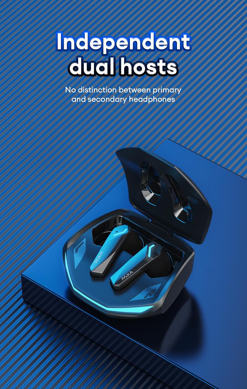 PAXA GM2 Pro In-Ear Wireless Headphones with Bluetooth 5.3, Fast & Stable Connection, Hi-Fi Surround Sound, Clear HD Voice Calls, Long Battery Life, Audio Wireless Earbuds for Music & Phone Calls, Compatible with Android & iOS