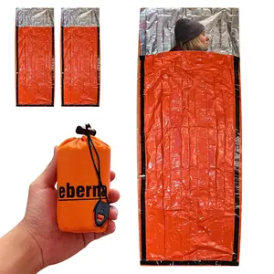 Emergency Thermal Mylar Survival Sleeping Bags | 2-Pack Thermal Bivvy Sacks