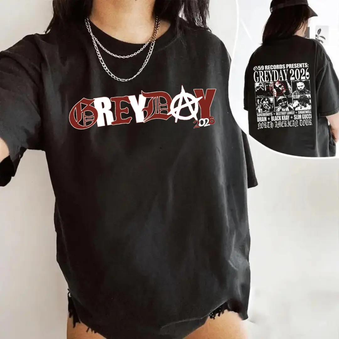 Grey Day 2026 Tour Shirt Two Sided, Hip-Hop G 59 Shirt Gift for Fan, G 59 Merch, Unisex Rapper Clothing, Vintage Band Shirt, Gift for Music Fan