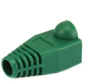 New 1000 Pcs Lot Green CAT5 CAT5E CAT6 RJ45 8P8C Plug Connector End Cap Boot