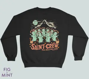 All Hallows Eve Sweatshirt, Retro Christian Halloween Sweatshirt, All Saints' Day, Vintage Christian Shirt, Christian Gift, Catholic Gift