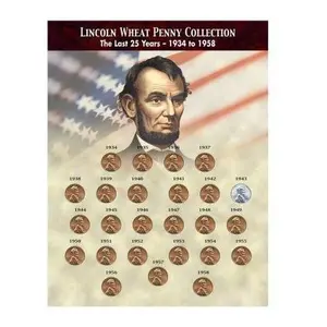 Last 25 Years of Lincoln Wheat Penny Collection(1934-1958)