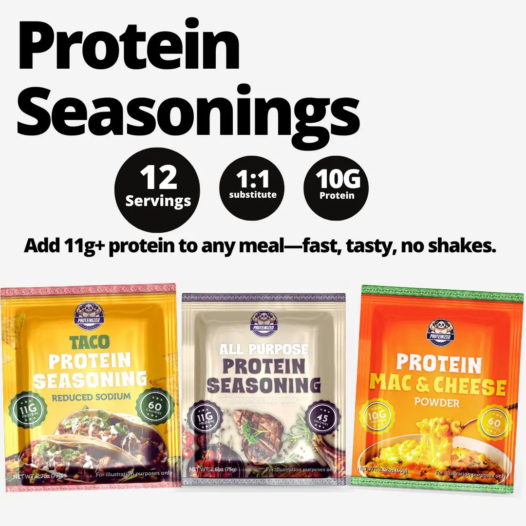 Seasoning Support Proteinized Protein Seasoning Sample Pack - 12 Servings - 10g Protein ...