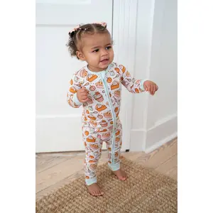 Fall Baking Zip-up Romper Pajama | Boosh Baby Bamboo Convertible Romper Onesie PJ zippy