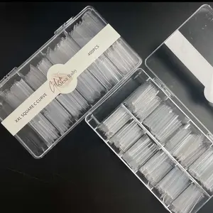 SOFT GEL XXL SQUARE C CURVE 400pc Nail tips