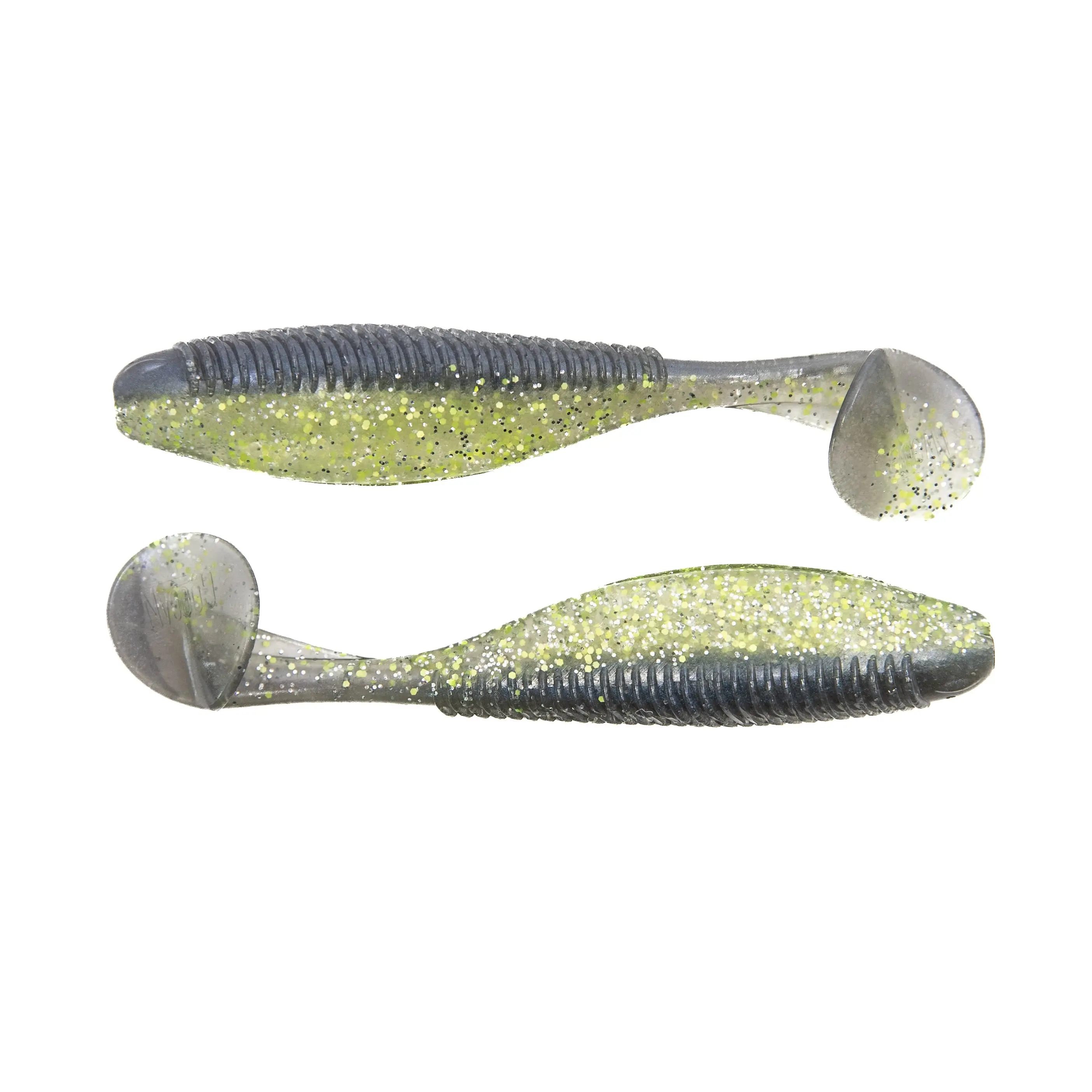 Saucy Slimmer Soft Plastic Boot Tail Artificial Lures - 3.5" & 4" Baitfish Profile, High-Pressure Fishing Bass Lure, 6-Count Fishing Gear Supplies Pack