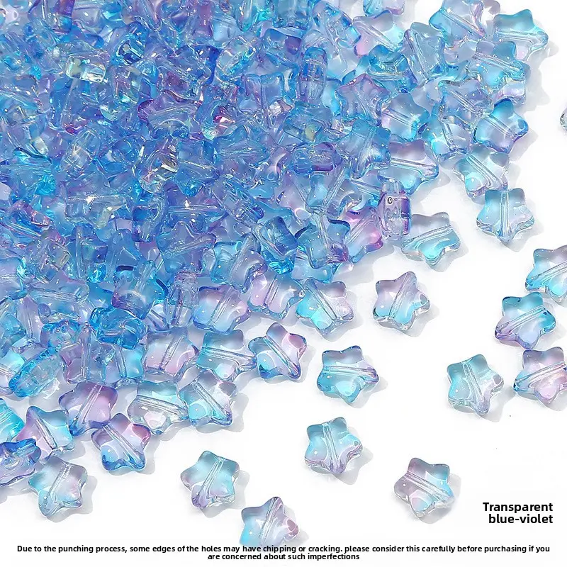 Transparent blue-purple