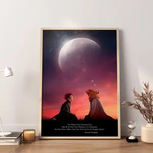 Kyojuro Rengoku Quotes Demon Slayer Anime Poster, Quotes Rengoku Demon Slayer Anime Posters(Poster only frameless) Room Decor Unframed Art Print