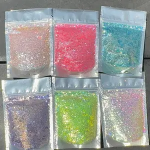 Northern Lights Glitter Bundle - 6 Bags, 2 oz Each - Includes Baymax, Fairy Godmother, Isabela, Ray, Mirabel, Luisa - Non-Edible