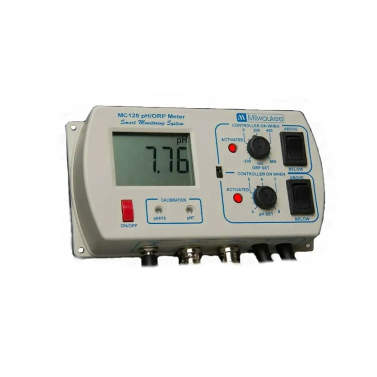 212 MAIN MC125 Multifunction pH-ORP Controller, Dual Probes, LED Alarm