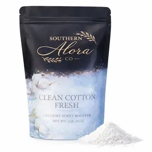 Clean Cotton Laundry Scent Booster – Long Lasting Fresh Laundry Fragrance, Odor Eliminator, Washer Safe Powder (1 LB)