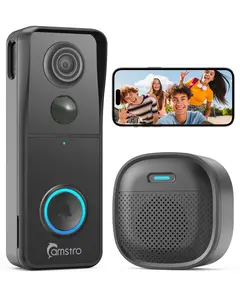 5MP Wireless Video Doorbell, Motion Detection, 180-Day Battery Life, Night Vision, 2-Way Audio, Works with Alexa & Google Home, IP65 Weatherproof