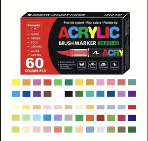 60 Pack Jelly Pens - Acrylic Paint Markers