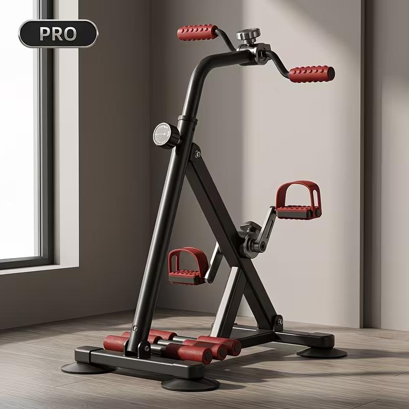 Sitting Pedal Exerciser for Seniors, 3-in-1 Rehabilitation Trainer for Arms, Legs & Knees, Home Rehabilitation Exercise Bike with Massage Rollers