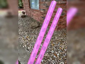 Clear Color Change Pink Check Straw (40oz Tumbler)