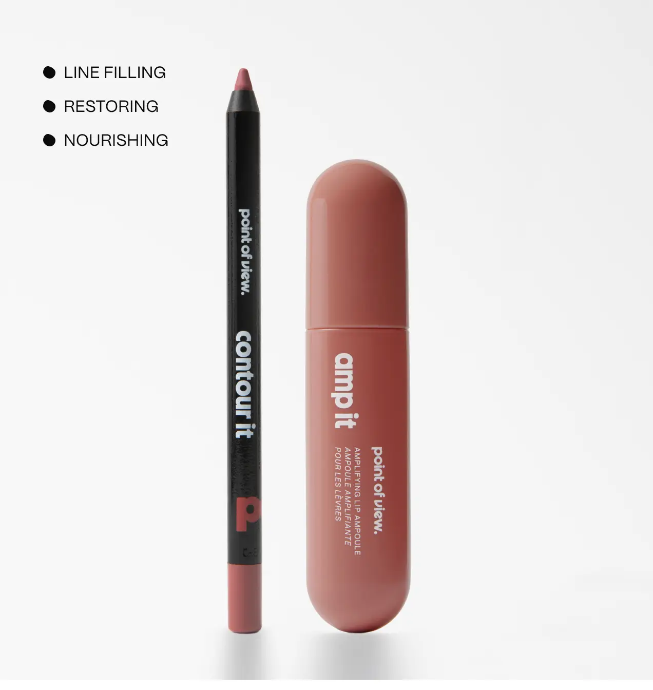 Amp (k)It by Point of View Beauty:  Lip Liner + Gloss Bundle