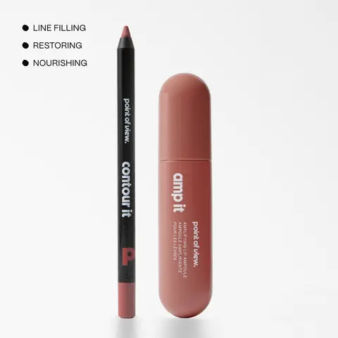 Amp (k)It by Point of View Beauty:  Lip Liner + Gloss Bundle