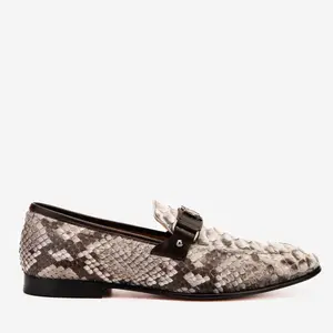 The Boss Pyth Naturel White Color Bit Loafer Men Shoe