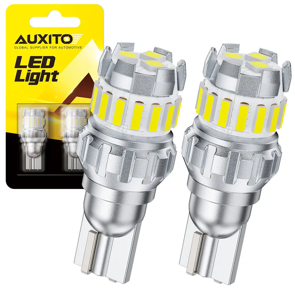 AUXITO 912 921 LED Bulb Reverse Light Bulb 6500k White, 906 922 W16W T15 LED Backup Light Bulb, 2400LM 400% Brighter Mini Size Non-polarity CANBUS Error Free Plug and Play LED Light Bulb, Pack of 2