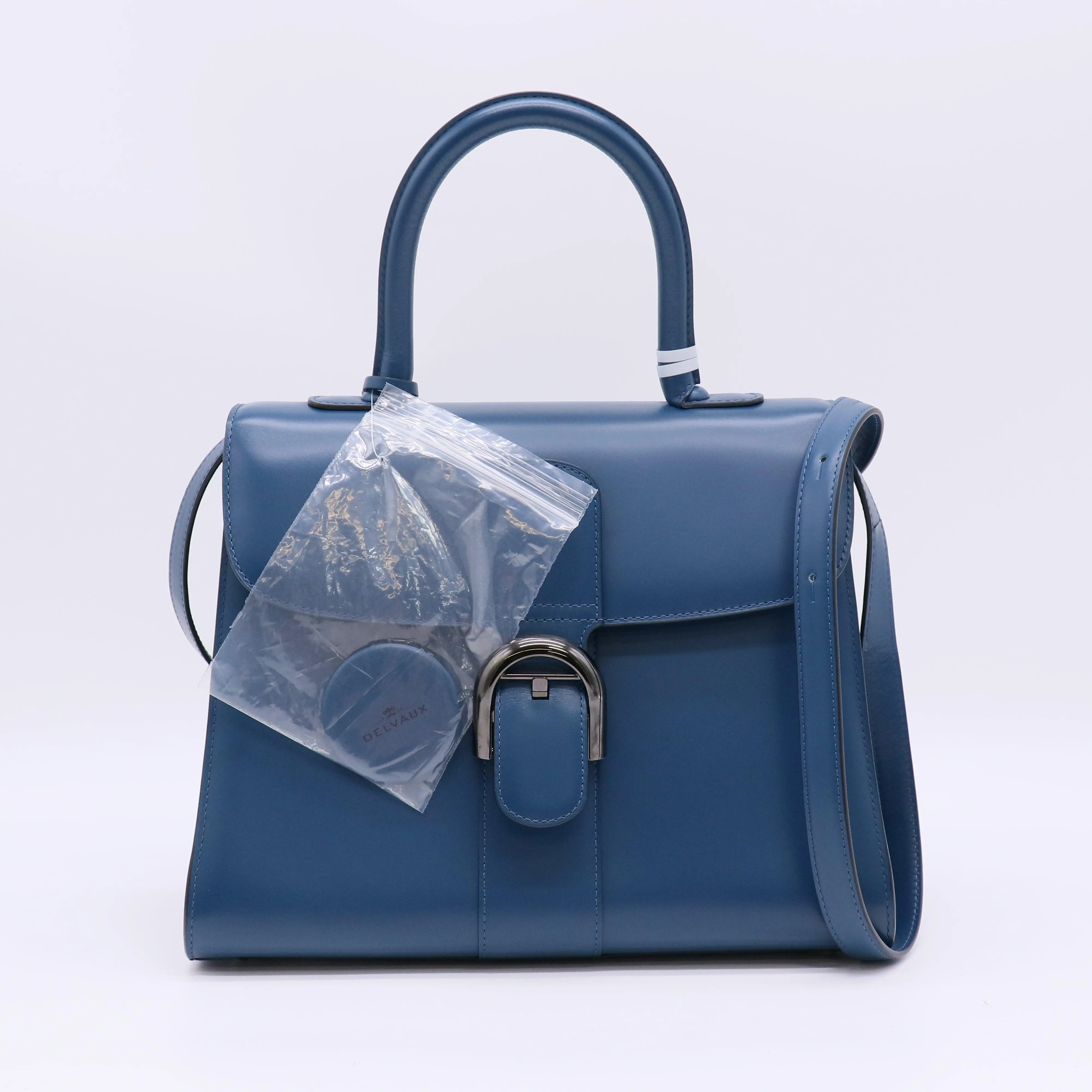Pre-owned delvaux Leather Top handle bag Brillant MM twins B23081