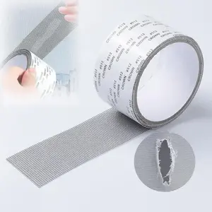 Window Screen Repair Tape, Industrial Adhesive Gray Screen Repair Strips, Durable Fiberglass Mesh Tape with Strong Adhesion for Fixing Door and Window Screens (2" x 78.8")