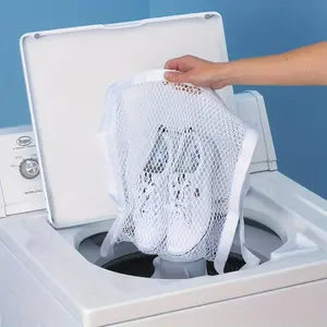 Sneaker Drying Bag Large Mesh Washing Machine Safe For Any Shoe Size - Jogging Football Canvas High-Tops Basketball Hiking Shoes Laundry Accessory
