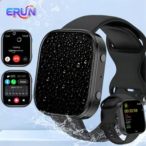 2025 New Smartwatch Unisex — IP68 waterproof smartwatch supporting wireless calling, message notifications, multiple sports modes, music and camera control, alarm clock, stopwatch, weather updates, USB charging, compatible with iPhone and Android systems,