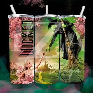 Wicked Skinny Tumbler, 20 oz Drinkware, Glinda, Elphaba