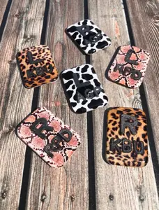 Xray Markers Animal Print Customized with Black Lead Initials